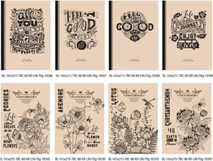 Fresh Notatnik ozdobny 143x215/80K linia - Szkolne artykuły papiernicze - miniaturka - grafika 3