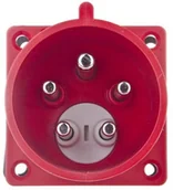 Kostki, złączki, wtyczki - PCE Polska sp. z o.o. Wtyczka tablicowa (zwrotnica faz) 32A 5P 400V czerwona IP44 8625-6 - miniaturka - grafika 1