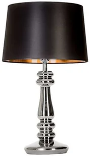 4concepts Salonowa LAMPKA stojąca PETIT TRIANON PLATINUM L051161260 stołowa LAMPA abażurowa czarna srebrna L051161260 - Lampy stojące - miniaturka - grafika 4
