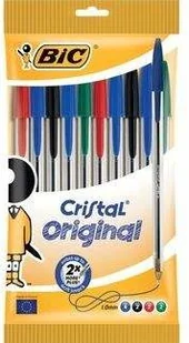 BIC Cristal Original długopis, 1,0 mm, różne kolory, 10 sztuk w woreczku 830865 - Długopisy - miniaturka - grafika 3