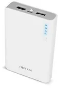 Akcesoria do tabletów i e-booków - Forever Power Bank 10000 mAh 2xUSB BAEPOWER10400TF) Szara/Biała - miniaturka - grafika 1