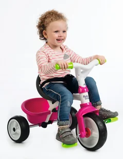 Smoby Rowerek Baby Driver Komfort różowy - Rowerki trójkołowe - miniaturka - grafika 13