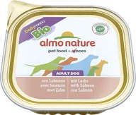 Mokra karma dla psów - Almo Nature Daily Menu BIO Dog Łosoś szalka 9x300g - miniaturka - grafika 1
