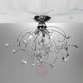 Lampy sufitowe - ONLI Lampa sufitowa Trilly chrom z kryształami, 3-pkt. - miniaturka - grafika 1