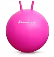 Zabawki i gry sportowe - Piłka do zabawy skakania Różowa 55cm z uchwytami - miniaturka - grafika 1