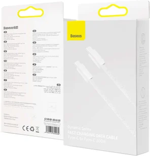 Baseus Kabel USB-C do USB-C Dynamic 100W 1m Biały CALD000202 - Kable USB - miniaturka - grafika 8