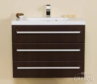 Szafki łazienkowe - Gante Szafka łazienkowa z umywalką 80/39/3 seria Fokus Wenge Mat FKS-W-U80/39/3 Clever - miniaturka - grafika 1