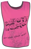 Ochraniacze - Safety Maker Kamizelka  odblaskowa S-M spędzania wolnego czasu, Pink, S-M 44523 - miniaturka - grafika 1