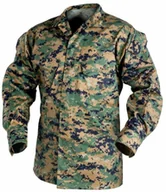 Odzież taktyczna i umundurowanie - Helikon tex Bluza USMC - PolyCotton Twill - USMC Digital Woodland - XS (BL-USM-PT-07-B02) HE.BL-USM-PT-07-B02 - miniaturka - grafika 1