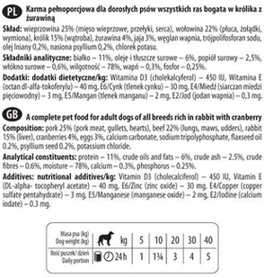 Dolina Noteci Premium Królik z żurawiną 24x400g 23305-uniw - Mokra karma dla psów - miniaturka - grafika 2