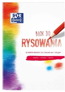 Hamelin BLOK RYSUNKOWY A3/20K BIAŁY OXFORD 07244 AP07244 - Szkolne artykuły papiernicze - miniaturka - grafika 3