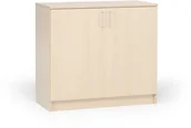 Szafy biurowe - AJ Produkty Niska szafa THEO, 900x1000x320 mm, brzoza - miniaturka - grafika 1