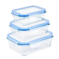 Pojemniki kuchenne - KönigHOFFER KONIGHOFFER LARGO KOMPLET 3 SZKLANYCH POJEMNIKÓW NA ŻYWNOŚĆ 5903313422079 - miniaturka - grafika 1