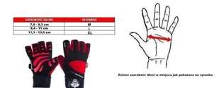 DBX Bushido WG-161 - RĘKAWICZKI NA SIŁOWNIĘ - DO ĆWICZEŃ - Z DŁUGIM RZEPEM I SYSTEMEM GRIP-X - L 1142347122 - Rękawice do ćwiczeń - miniaturka - grafika 11