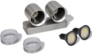 vidaXL Lampa ścienna LED ze stali nierdzewnej o stożkowej głowicy - Lampy ogrodowe - miniaturka - grafika 3