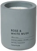 Świece - Blomus Świeca zapachowa L Rose&White Musk Fraga B65897 - miniaturka - grafika 1