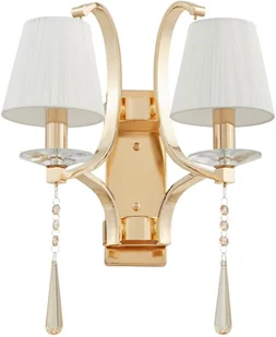 Lumina Deco LAMPA ŚCIENNA KINKIET KRYSZTAŁOWY ZŁOTY VENISIA W2 LDW 8810-2 (FGD) - Lampy ścienne - miniaturka - grafika 3