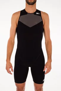 ZEROD strój triathlonowy ELITE TRISUIT czarno-szary - Bielizna sportowa męska - miniaturka - grafika 3