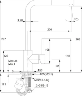 KERNAU bateria KWT 06A PO sand KWT-06A-PO-SAN - Baterie kuchenne - miniaturka - grafika 3