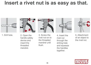 Novus Nitownica ręczna do nitonakrętek N-140 PRO NV032-0046 NV032-0046 - Nitownice - miniaturka - grafika 2