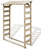 Akcesoria kominkowe - vidaXL Budka na drewno opałowe, sosna impregnowana, 150 x 44 176 cm vidaXL - miniaturka - grafika 1