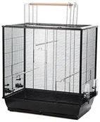 Klatki i wyposażenie dla ptaków - Little Friends Waldorf klatka na ptaki z otworem na górze, 78 x 48 x 81,5 cm, czarny - miniaturka - grafika 1