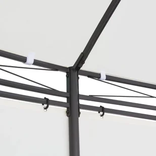 vidaXL Altana ogrodowa kolor śmietankowy 530x350x265 cm 42138 - Parasole ogrodowe - miniaturka - grafika 12