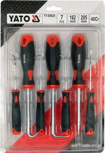 YATO ZESTAW HACZYKÓW Z RĘKOJEŚCIĄ 7 CZ - Kombinerki i obcęgi - miniaturka - grafika 3