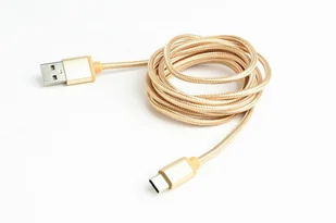Gembird Kabel USB Typ-C oplot tekstylny/1.8m/złoty (CCB-MUSB2B-AMCM-6-G) - Kable USB - miniaturka - grafika 5