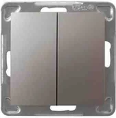 Wyłączniki światła i elektryczne - LEDart schodowy Ospel Impresja ŁP-10Y/m/23, bez ramki, kolor tytan - miniaturka - grafika 1