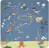 Maty antypoślizgowe - Spirella mata prysznicowa mata łazienkowa mata prysznicowa dla dzieci antybakteryjna antypoślizgowa z przyssawkami - Diver - ok. 55 x 55 cm (10.20081) - miniaturka - grafika 1