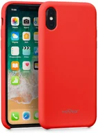 Etui i futerały do telefonów - moVear Etui silikon iPhone Xs moVear silkyCase Czerwony A0IXSCSC0RECRE - miniaturka - grafika 1