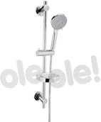 Zestawy prysznicowe - Invena Milos EXE AU-21-P01-L szary/chrom AU-21-P01-L - miniaturka - grafika 1