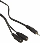 Kable - Signal Pro Pro PSG01010 wtyczka jack stereo 3,5 mm do 2 gniazd rozdzielacz słuchawek, 0,5 m, czarny AV14697 - miniaturka - grafika 1