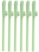 Gadżety dla niej i dla niego - Widmann Słomki "Świecące Peniski" 6 szt WI9604E - miniaturka - grafika 1