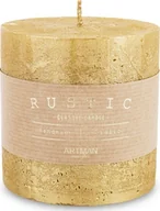 Świece - Art Pol Pol Pl Złoty Świeca Rustic Metalic Walec Mały 143616 - miniaturka - grafika 1