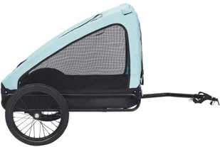 VidaXL Lumarko Przyczepka rowerowa dla zwierzaka, niebiesko-czarna 92595 VidaXL - Sprzęt podróżny i transportery dla psów - miniaturka - grafika 4