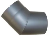 Kominy i akcesoria - Kamino-Flam Bogen 45 stopni Senotherm stalowoszary drzwi 2 MM lub 150 MM - miniaturka - grafika 1