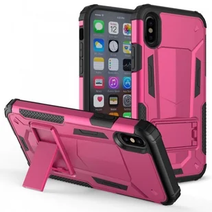 Zizo Hybrid Transformer Cover Pancerne etui iPhone X z podstawką (Hot Pink/Black) HBTFM-IPHX-PKBK - Etui i futerały do telefonów Zizo Hybrid Transformer Cover Pancerne etui iPhone X z podstawką (Hot Pink/Black) HBTFM-IPHX-PKBK - Etui i futerały do telefonów - miniaturka - grafika 1
