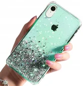Etui i futerały do telefonów - Etui do iPhone Xr Case Brokat + Szkło 9H - miniaturka - grafika 1