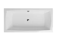 Wanny - Polimat Wanna prostokątna 140x70 Apri + czarna obudowa + Syfon 00370, 00389, 00390 - miniaturka - grafika 1