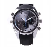 Minikamery i aparaty szpiegowskie - Zegarek szpiegowski Kamera Full Hd diody Ir 32GB - miniaturka - grafika 1