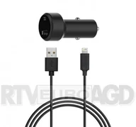 Ładowarki samochodowe - Xqisit Car Charger 2,4A Lightning czarny 31529 - miniaturka - grafika 1