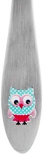Łyżeczka łyżka dla dzieci dziecka SOWA sztućce 143676 stal - Sztućce dla dzieci - miniaturka - grafika 3