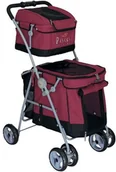 Transportery dla kotów - Wózek psy Duo z 2 pięter, zainstalowanego na psy Czerwony - miniaturka - grafika 1