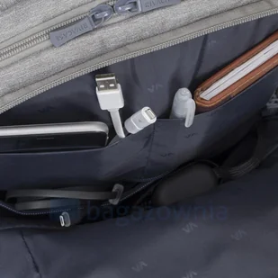 Rivacase Plecak na laptop 15,6" Suzuka 7760 Szary 7760 Grey - Torby na laptopy - miniaturka - grafika 12