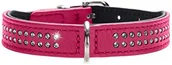 Obroże dla psów - HUNTER Hunter Diamond Petit obroża dla psa, bydlęcej skóry nappa, różowy/czarny 63634 - miniaturka - grafika 1
