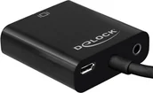 Adaptery i przejściówki - Delock Adapter HDMI Micro-D męski > VGA żeński z funkcją audio, (65558) - miniaturka - grafika 1