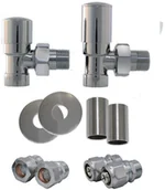 Głowice termostatyczne - Vario Term Zestaw All in One Swing, Kolor: Złoty (RAL1036), Rodzaj instalacji: Alu Pex - 16x2 mm, Typ zaworu: Prosty AZIS04/FP/PEX - miniaturka - grafika 1