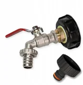 Inne akcesoria do nawadniania - Zawór Kran 3/4 Czerpalny Zbiornik 1000L Ibc Korek - miniaturka - grafika 1